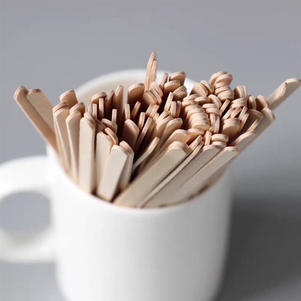 7 inch wooden coffee stirrers details